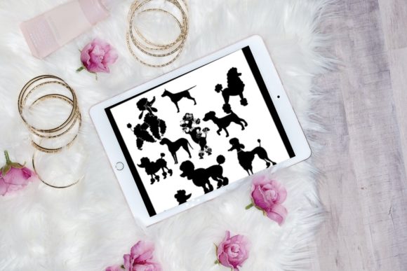 10 Beautiful Dog Brush Stamps V6