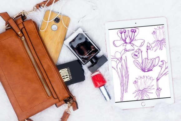 15 Beautiful Flowers Brush Stamps V 11