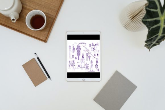 Beautiful Ancient Egyptian Brush Stamps: Elevating Digital Art with Historical Flair