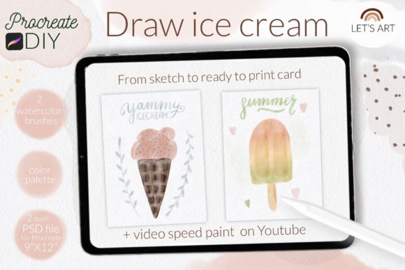 Ice Cream Popsicle Procreate DIY: Create Summer-Themed Digital Art with Ease