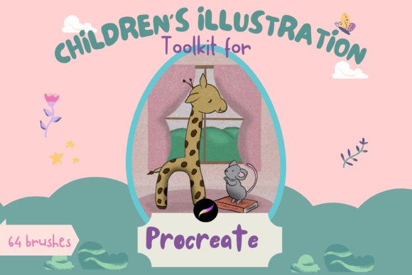 Mastering Children’s Illustration in Procreate with Hand-Drawn Digital Brushes