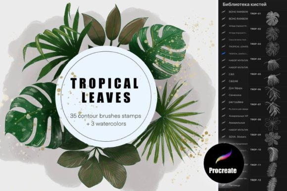 Unlocking Creative Potential: A Guide to Watercolor Tropical Leaves Brush Stamps for Procreate